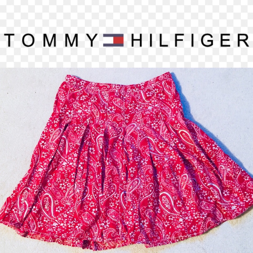 Red Paisley Skirt
